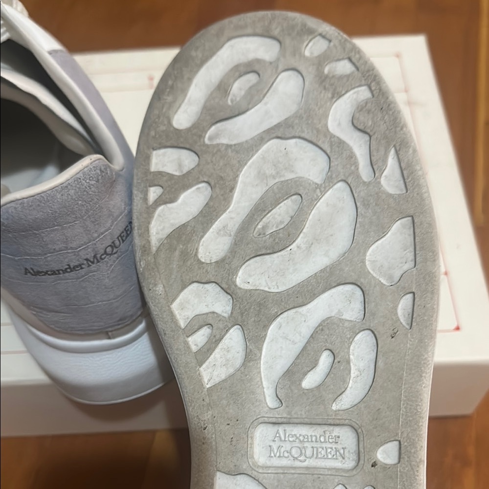 Alexander McQueen White Oversized Sneakers - Picture 3 of 6